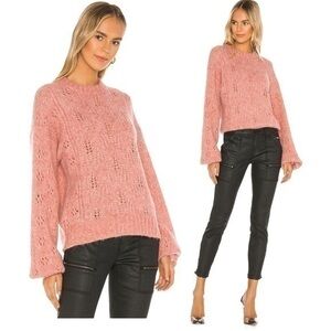 Joie Revolve Lihui Wool Alpaca Sweater in Tulip NWT